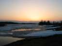 Auringonlasku Lapinj�rvell�